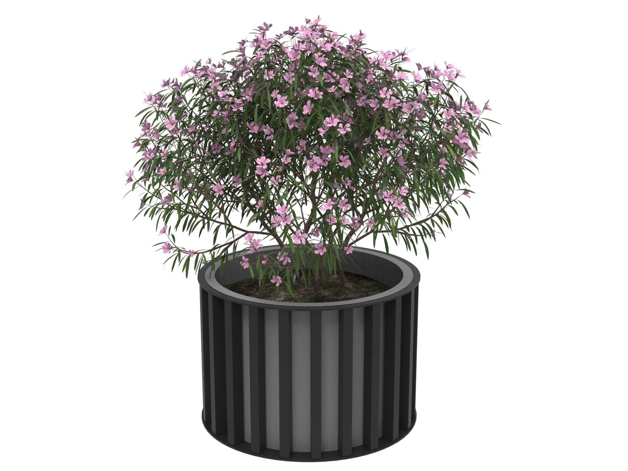 Оцинкованная сталь круглый низкий плантатор Lazzari Динамо ARCH-00115712 - Вид №17