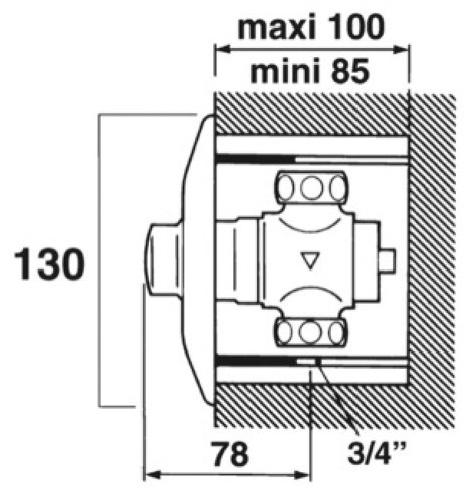 Самозакрывающийся кран Presto 60 B 15233 для писсуара 15233.0 - Вид №1