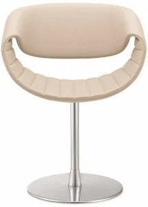 ZÜCO Кожаное кресло с обивкой и поворотное алюминиевое основание Little perillo Pt 612