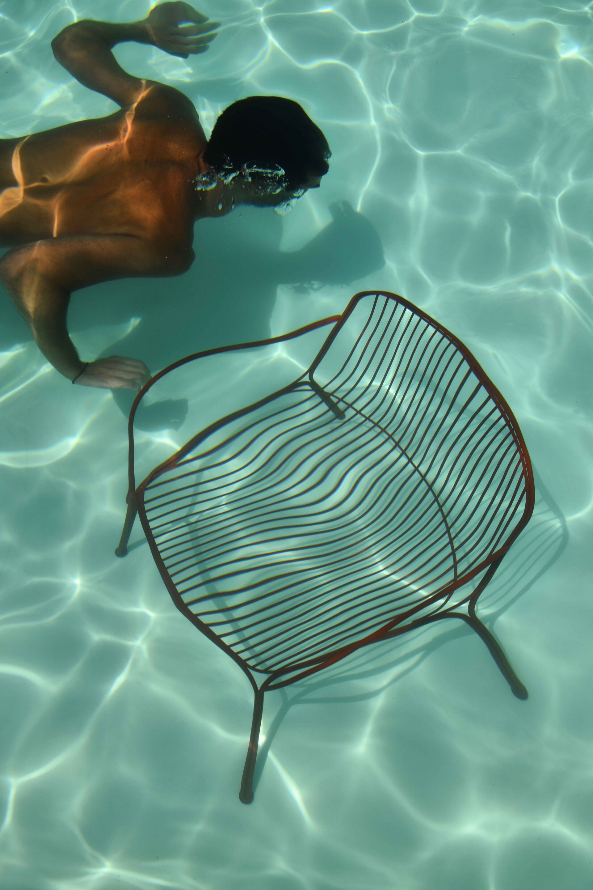 Садовое кресло из оцинкованной стали с подлокотниками Kartell Hiray ARCH-00023040 - Вид №48