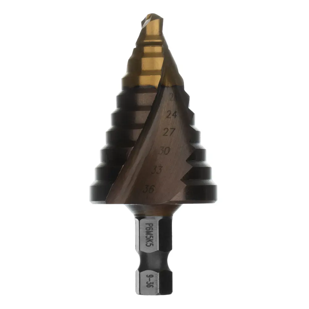 Ступенчатое сверло по металлу Denzel 723615 9-36 мм 89433278 STLM-1574776 - Вид №1