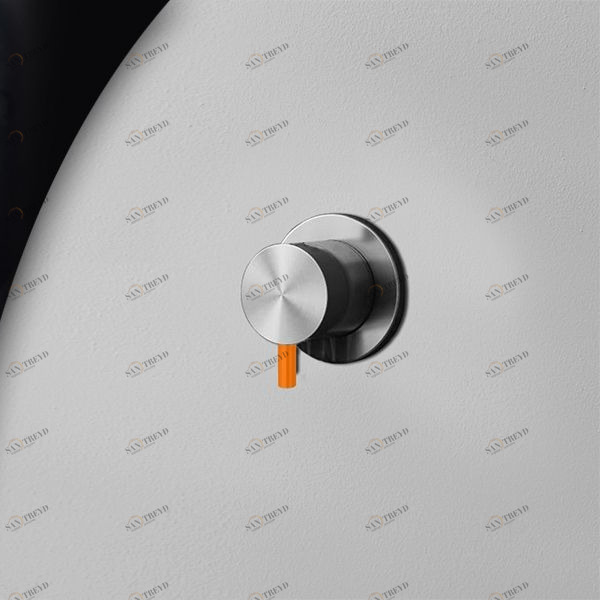 Девиатор трёхрежимный матовая сталь с оранжевой ручкой Toki Radomonte TKI11SCIL24