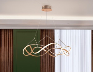 083699 Подвесной светильник 80Ø розовое золото Schuller Molly