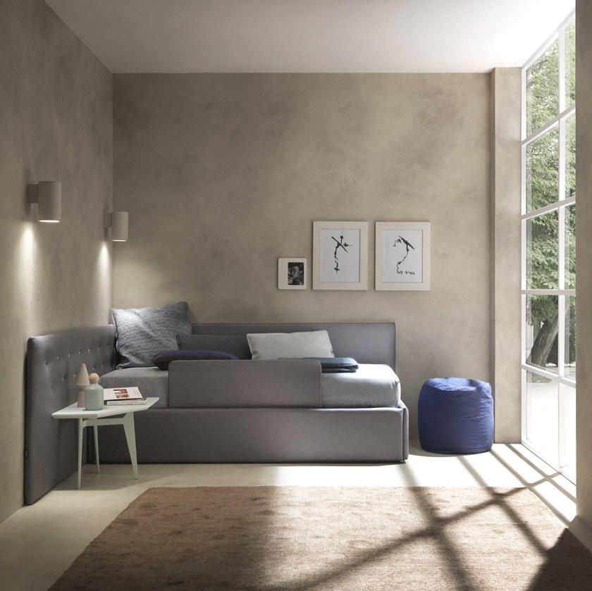 Bolzan Letti Угловая кровать с изголовьем и прямой боковой панелью Line sun-id-1432472 - Вид №1