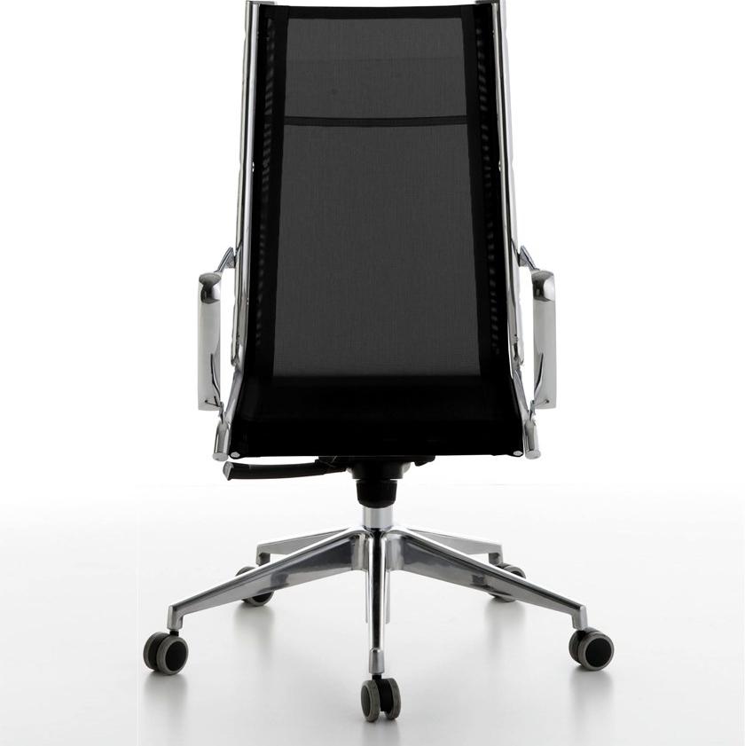 Manerba Поворотное офисное кресло из сетки с высокой спинкой Net U189g02 - Вид №2