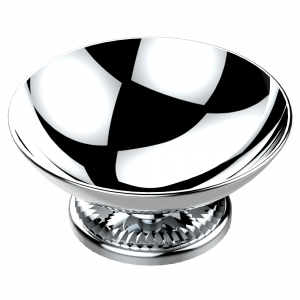 U4D-544 Мыльница на подставке, диаметр : 100 мм Thg-paris Diplomate Royale Хром