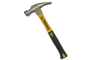 16230479 Столярный молоток Roughneck NAIL-GRABBER с фибровой ручкой, 16oz 60-333 NIKONA