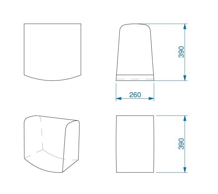 Модульный пуф из пены QM Quinze & Milan UDA ARCH-00098284 - Вид №28