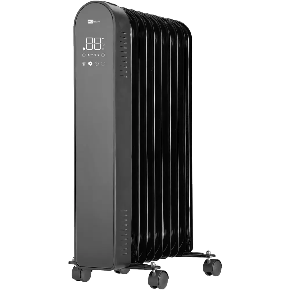Масляный обогреватель Aurum AOR-715-TEC с электронным термостатом 2000 Вт 7 секций цвет черный STLM-2069869 - Вид №1