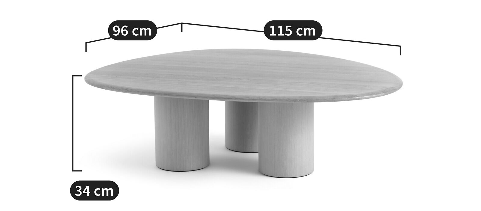 Низкий журнальный столик из МДФ AMPM Brasero ARCH-00015817 - Вид №2