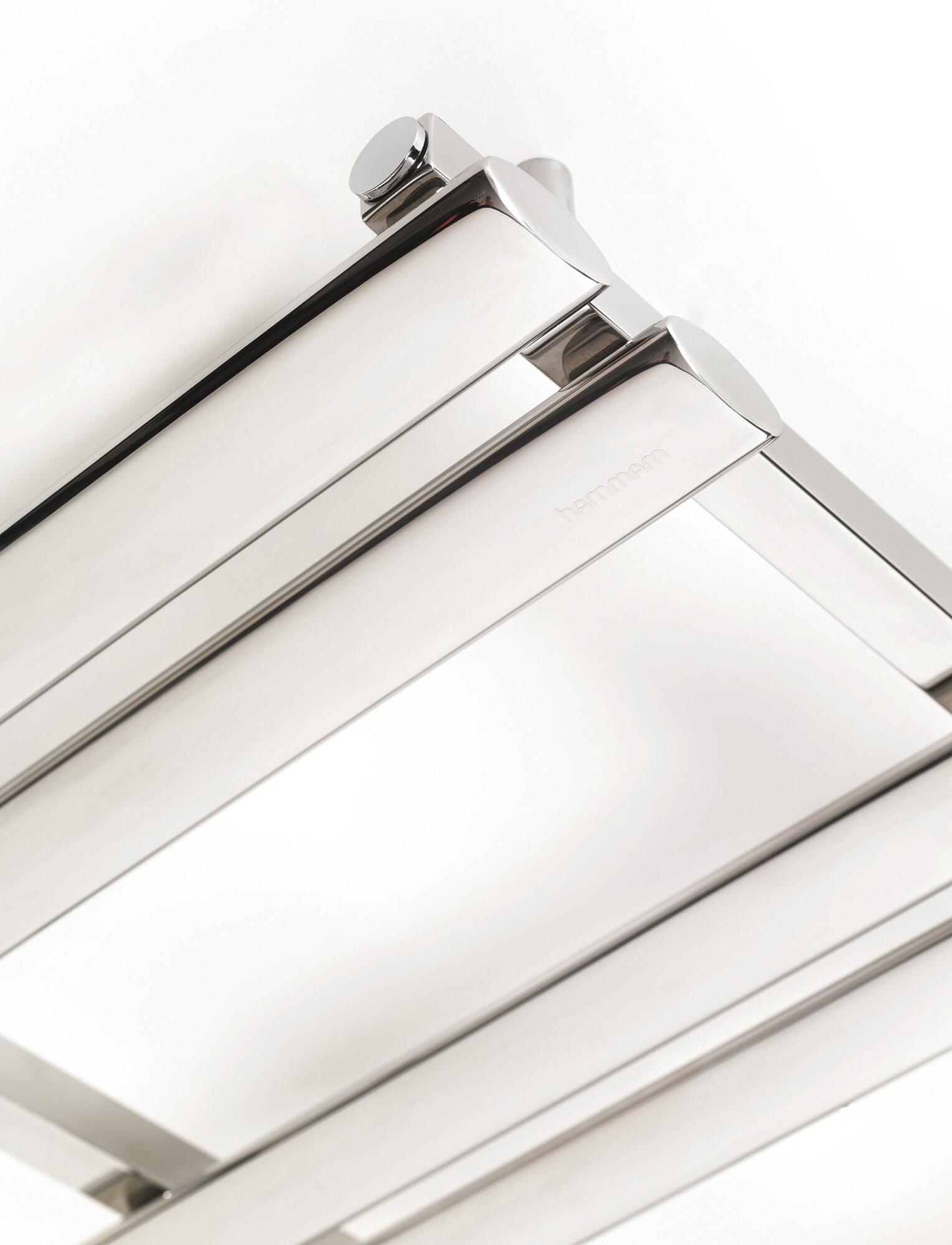 Полотенцесушитель Hammam TITAN Stainless steel  комбинированный; электрический или водяной Сталь  - Вид №69