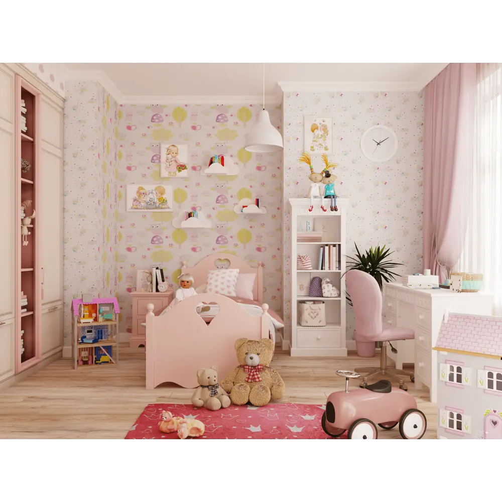 Ковёр «Kids Dream 03» 0.7х1.4 м цвет розовый BOYBO TEKSTIL STLM-2045032 - Вид №5