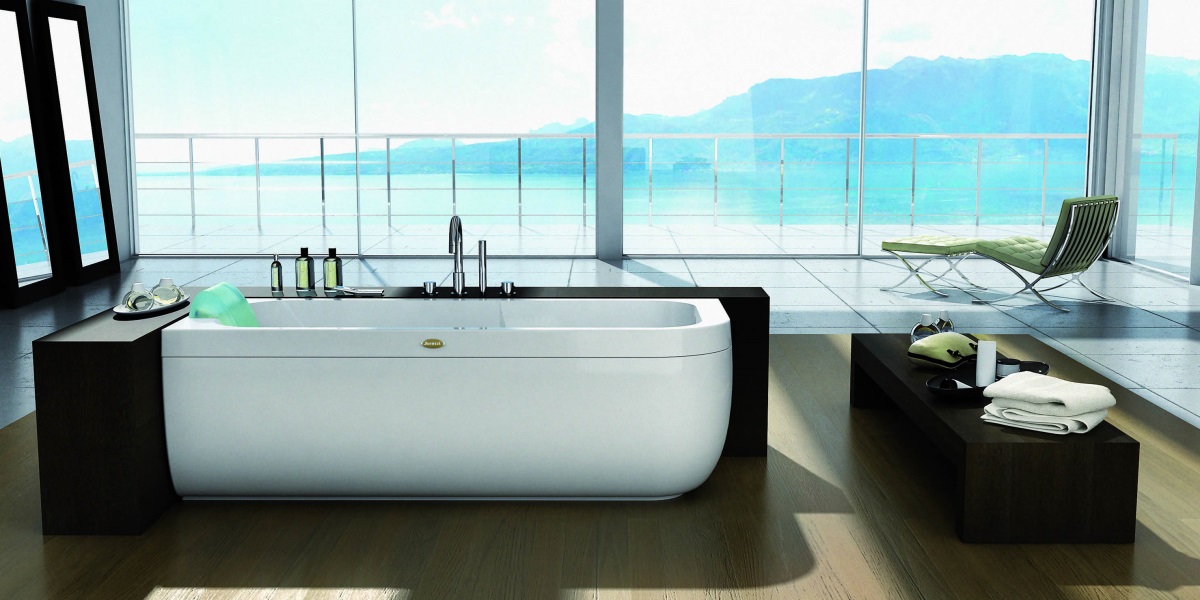 Ванна с гидромассажем "HYDRO BASE" Aquasoul угловая 9443-186A Sx Jacuzzi 9443186ASX - Вид №1