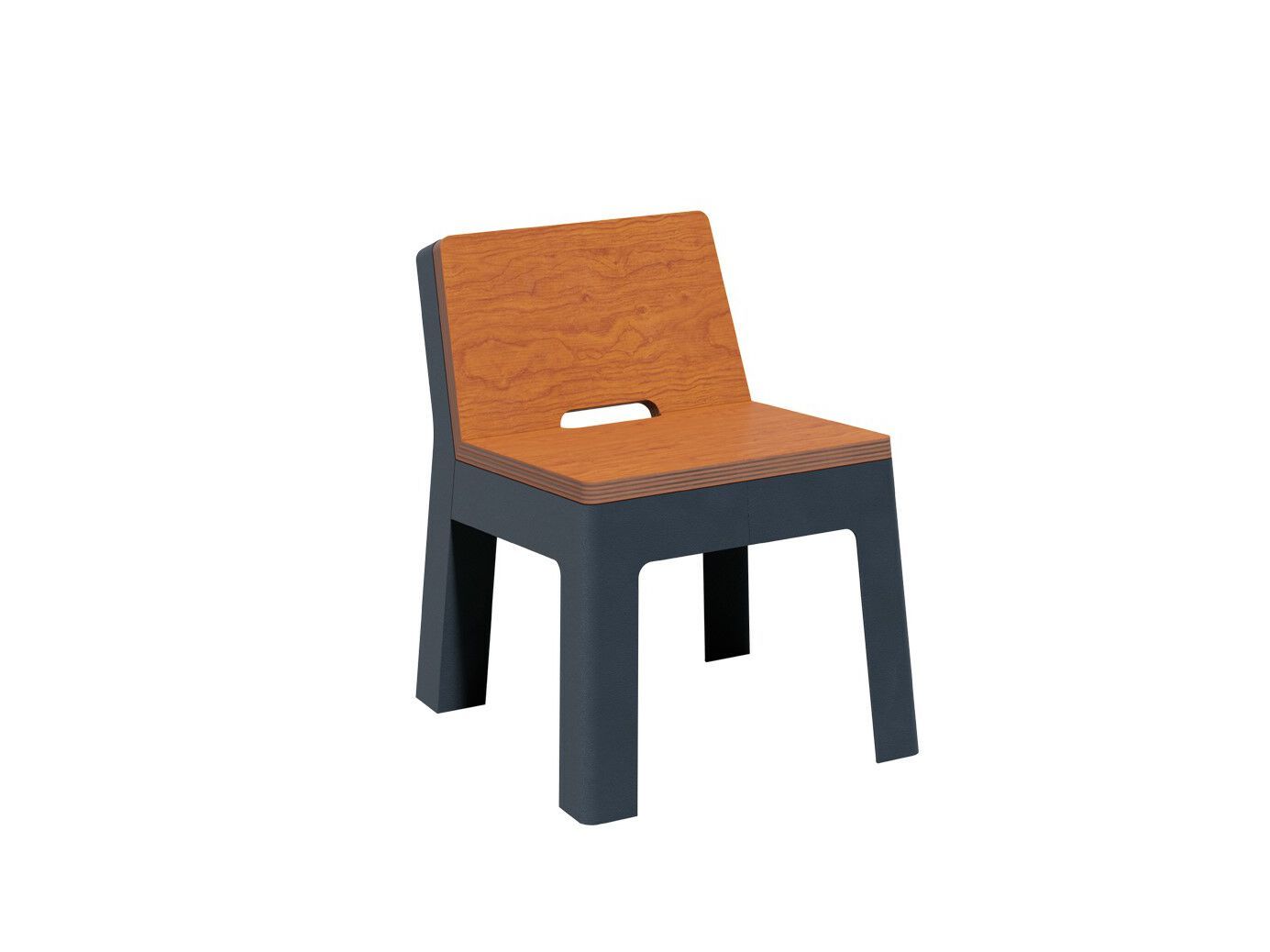 Наружное сиденье из металла и дерева со спинкой amop Lugarcomum ARCH-00027854 - Вид №1