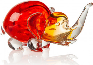 10625929 Шувалов Сувенир "Слоник" Стекло