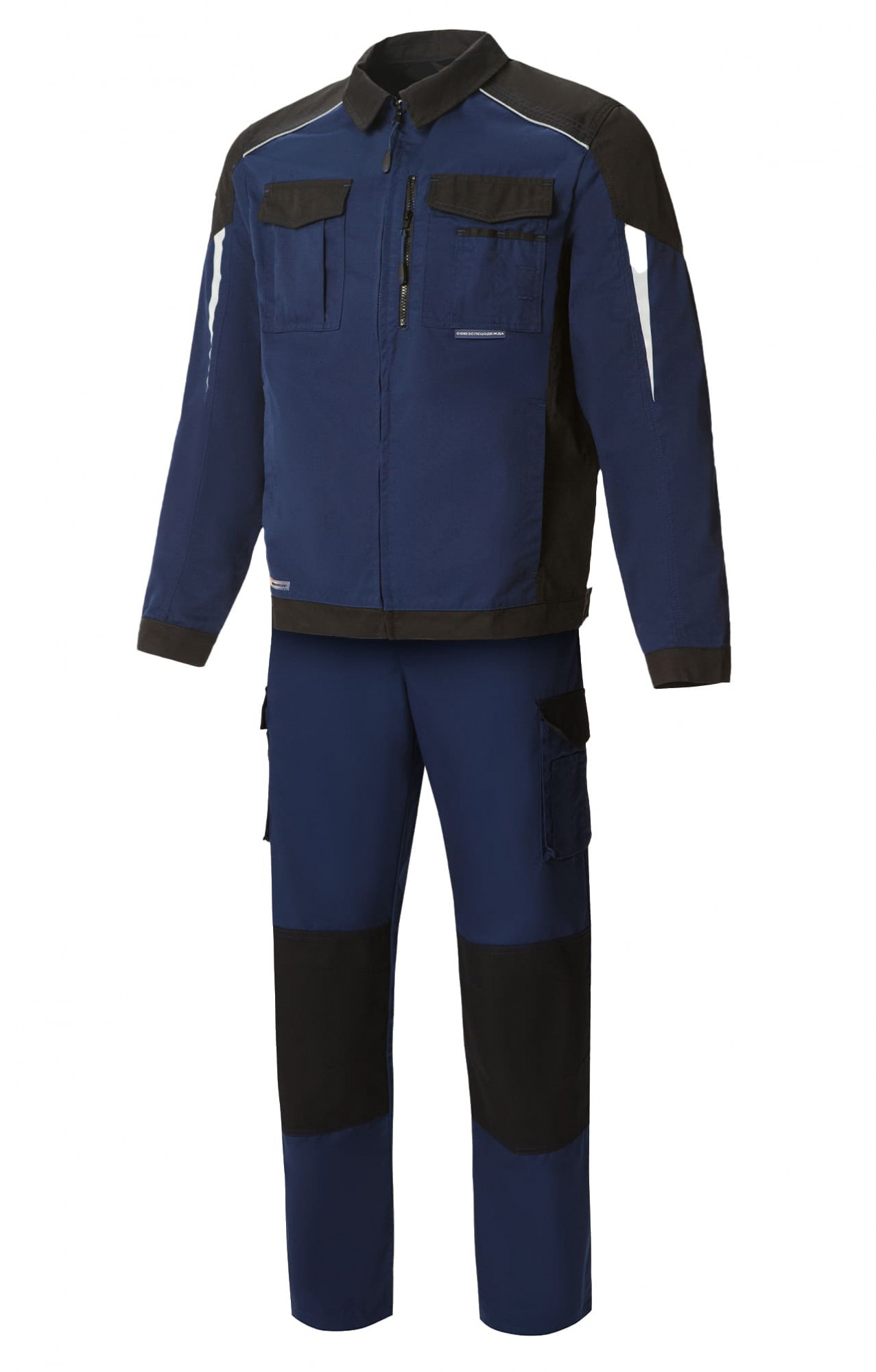 70049 Костюм  NEW темно-синий с черным STATUS  Летняя спецодежда  размер 60-62/182-188 