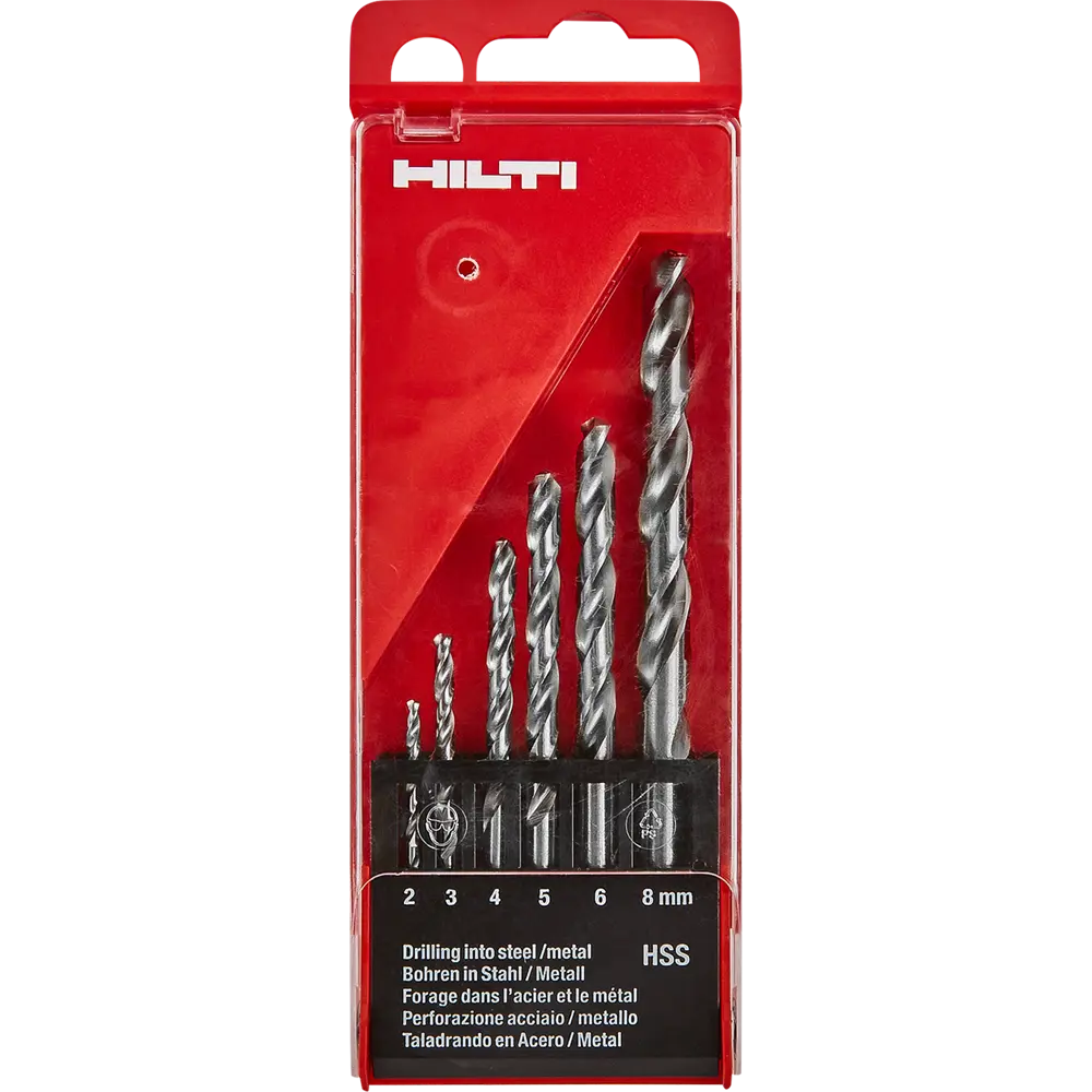 Набор свёрл по металлу Hilti HSS 2-8 82231999 STLM-2106643  - Вид №4