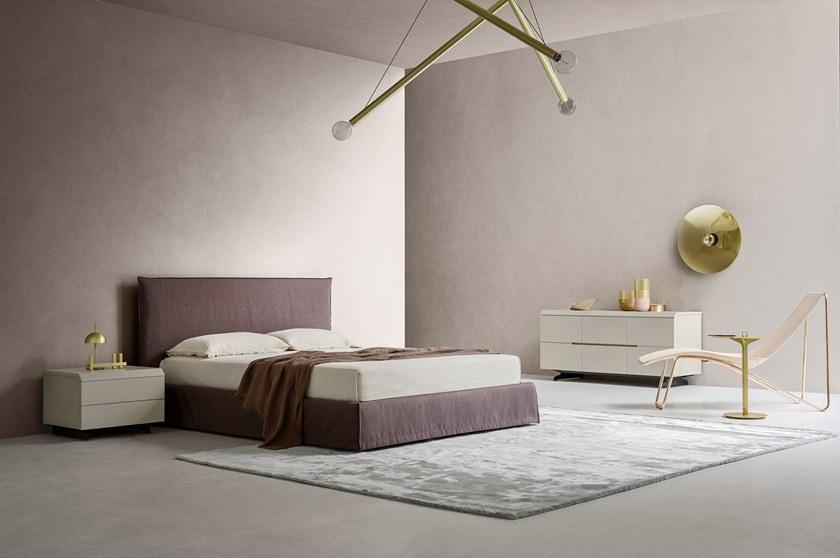 ZANETTE Двуспальная кровать из ткани с мягким изголовьем sun-id-1499089 - Вид №2