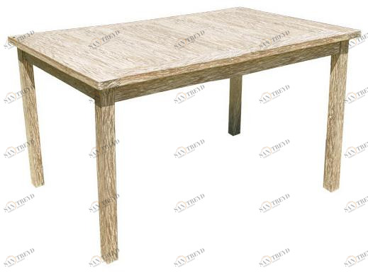 Il Giardino di Legno Прямоугольный деревянный садовый стол White sand 6402 e 6401