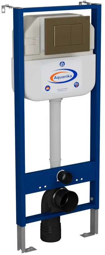 91778054 Инсталляция Aquanika Basic 10.702.450.00.00-Q00012 для подвесного унитаза с клавишей смыва BAU Stil для инсталляции, бронза STLM-0988619