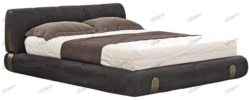 Shake Кровать двуспальная с обивкой кожей sun-id-1511052