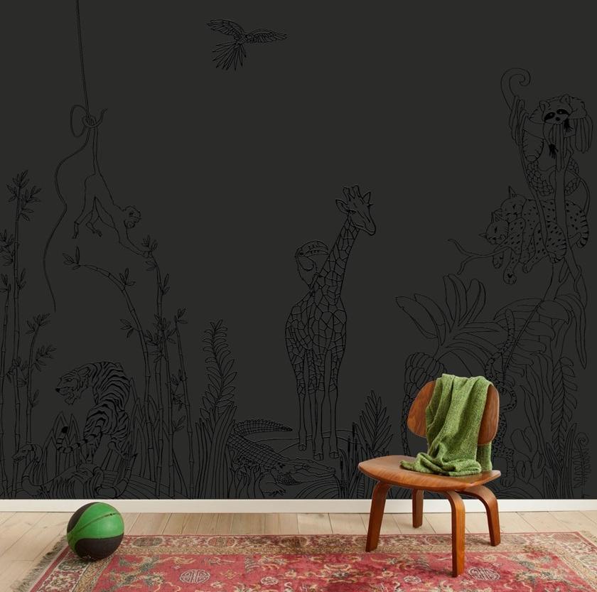 Groovy Magnets Магнитные виниловые обои Chalkboard Kmb-ju-gi-bl - Вид №3