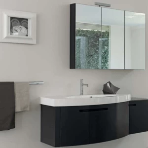 Комбинация ванной комнаты SY26 в отделке mineralmarmo/L07 Antracite MILLDUE SYMI