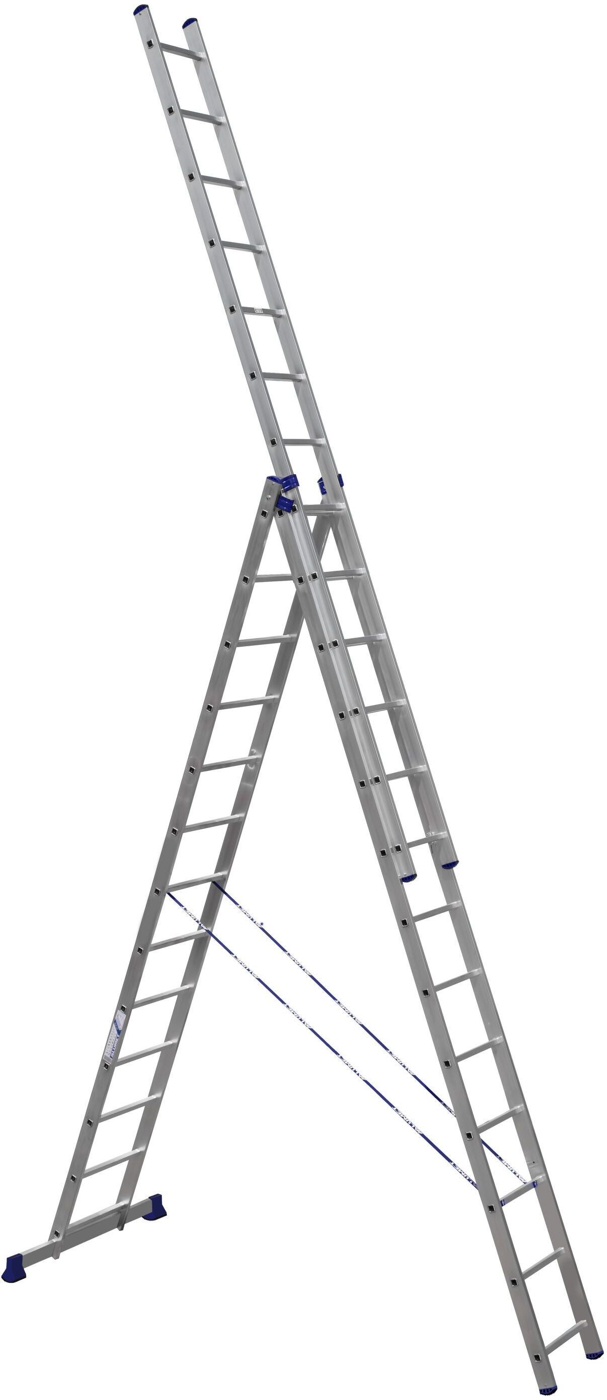 Алюминиевая трехсекционная универсальная лестница HS3 6313