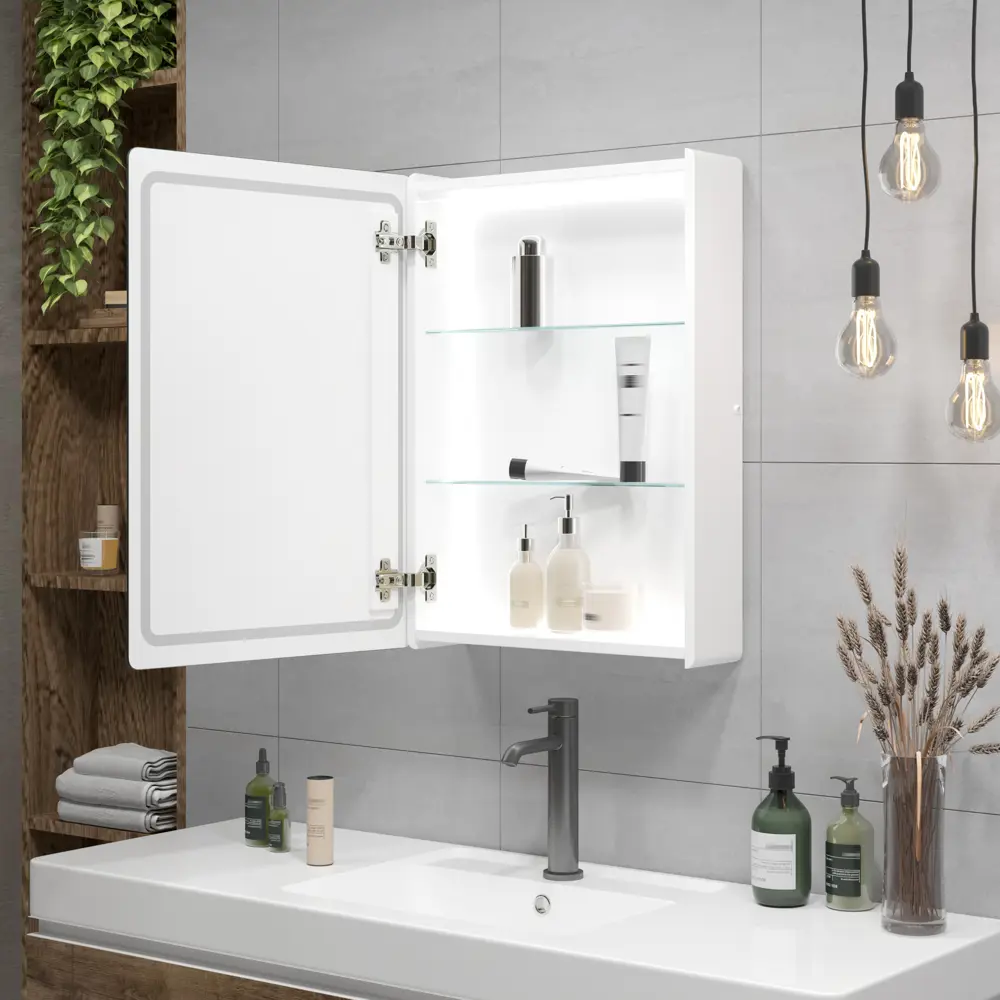 Зеркальный шкаф Santreyd Easy Led с LED-подсветкой для ванной 89379054 STLM-0976142 - Вид №12