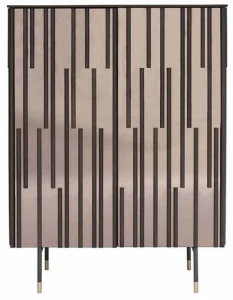 Tonin Casa Комод из дерева и стекла с распашными дверцами Drops T8625