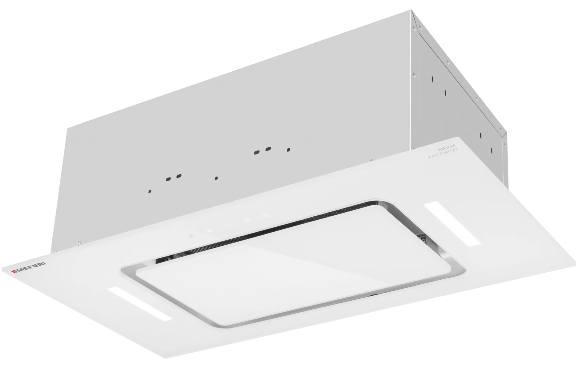 9270655 Вытяжка полновстраиваемая Meferi INBOX60WH GLASS COMFORT белый/белый STDN-0127877 - Вид №1
