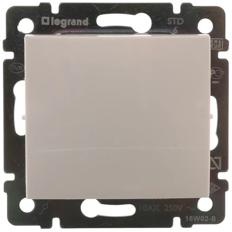 Переключатель Legrand Valena Classic одноклавишный белый для скрытого монтажа 10319824