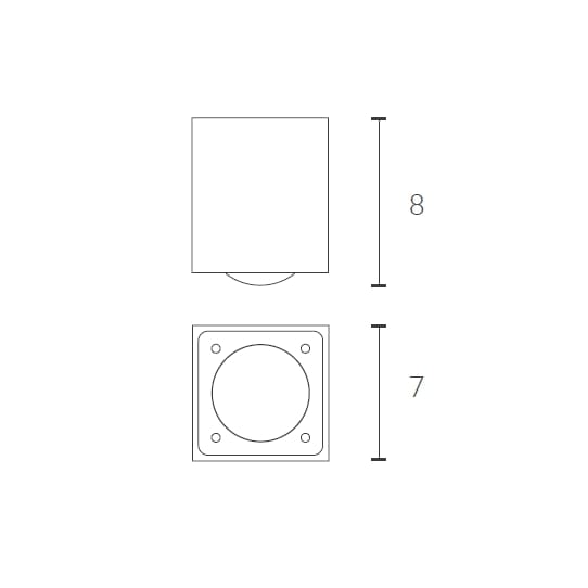 Прямоугольный потолочный железный светодиодный прожектор ZAVA MEC ARCH-00096613 - Вид №3