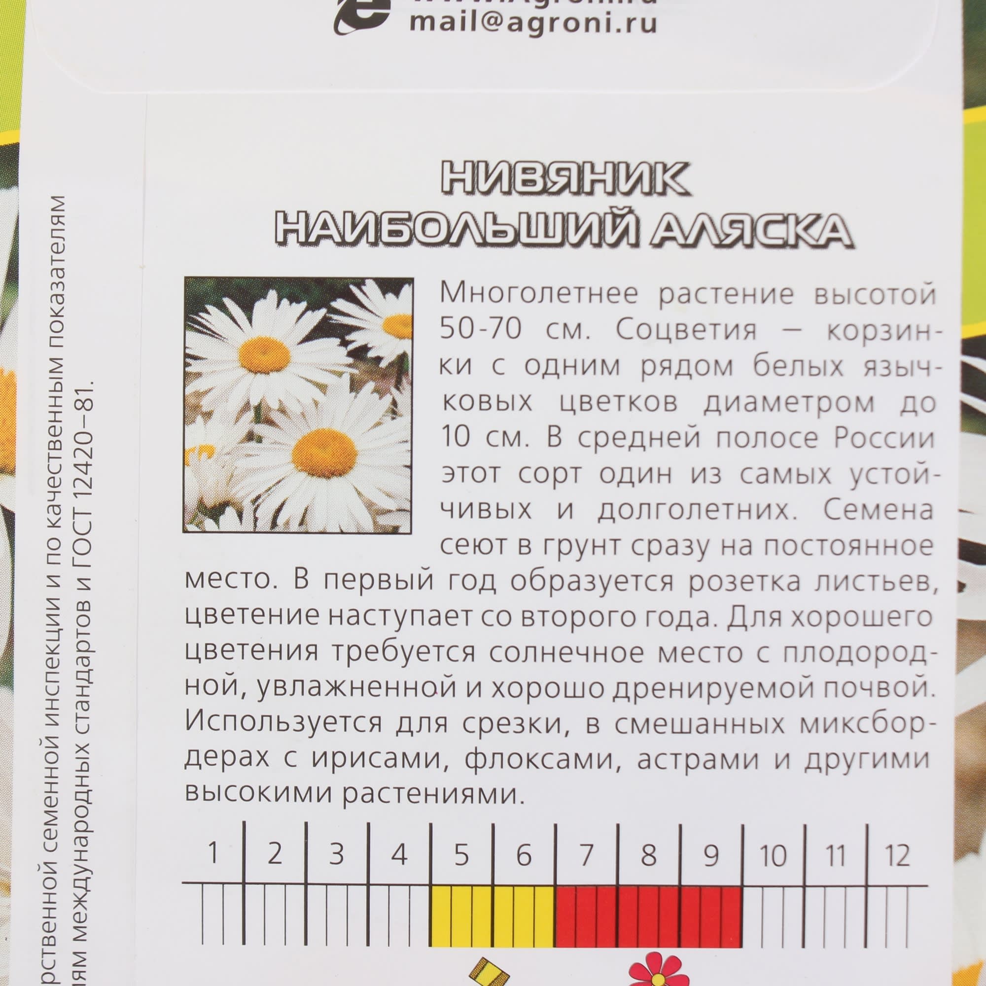 17251412 Нивяник наибольший «Аляска» Santreyd  - Вид №2