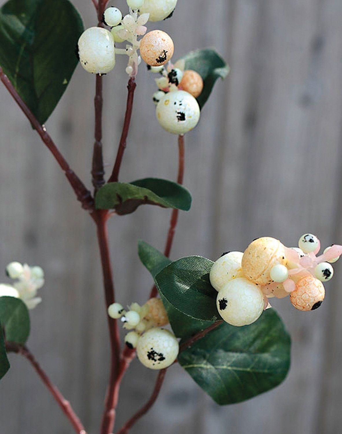 3768 777 a2 Стебель искусственной снежной ягоды, 48 см, белый H-andreas 