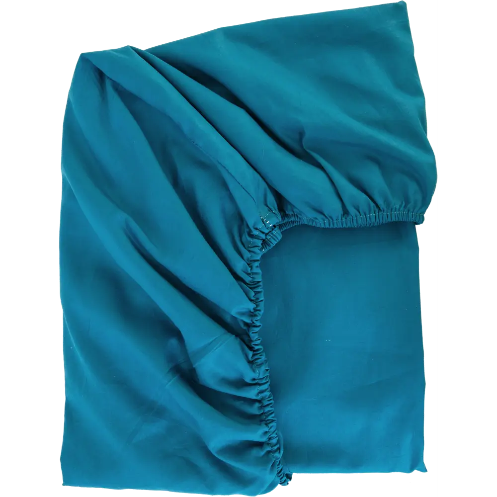 Простыня Tex Republic 28552 200x200 см сатин на резинке бирюза STLM-2119277