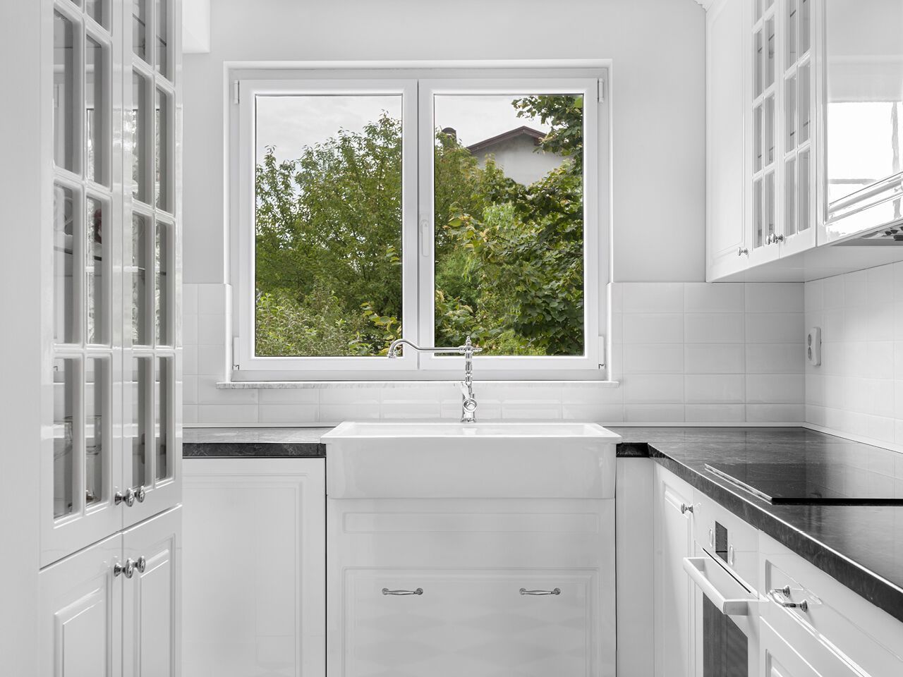 ПВХ створки тепловой резки окна GC Infissi ASTRA ARCH-00018064