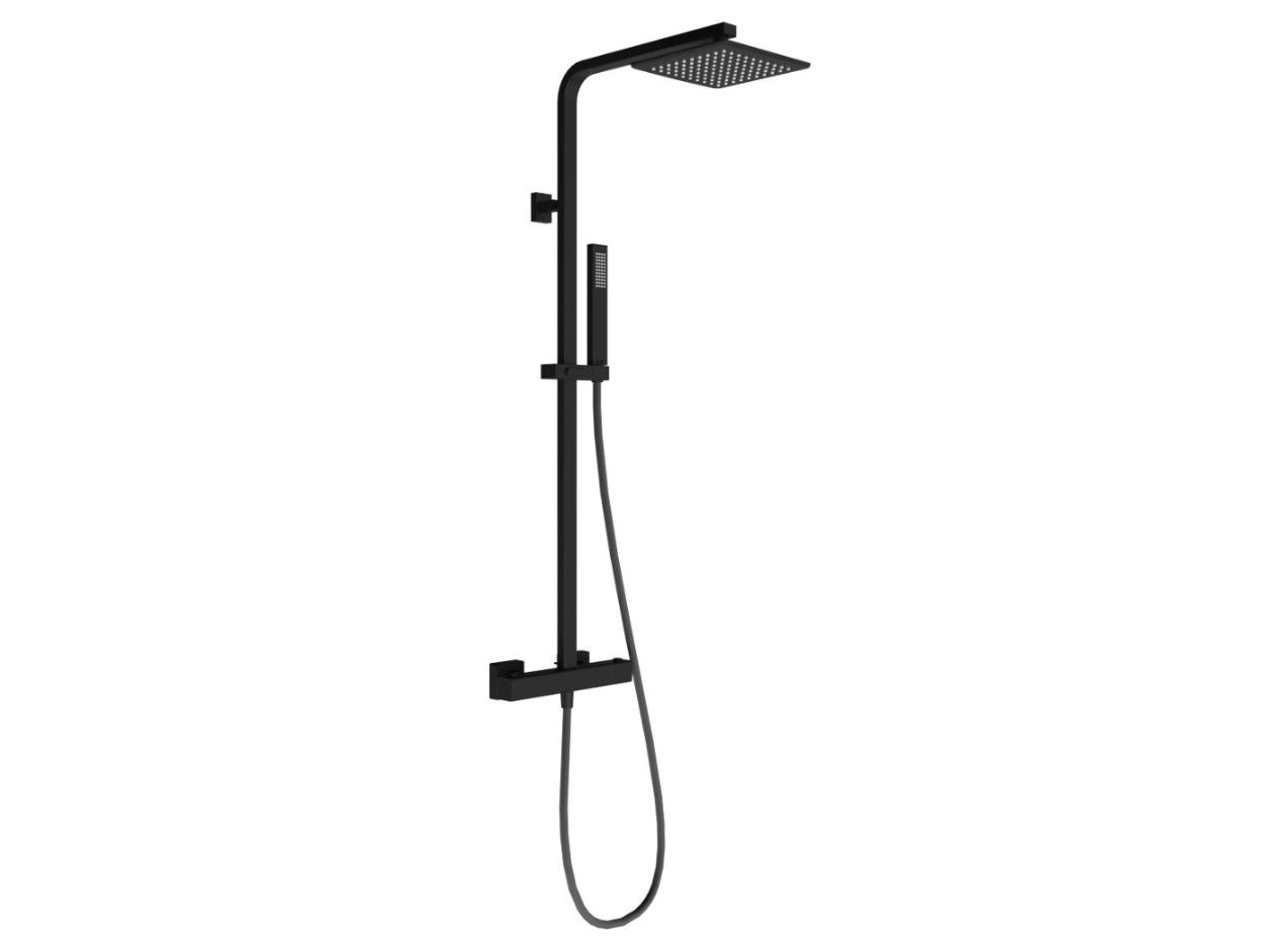 Термостатическая настенная душевая колонна с переключателем Ercos Square ARCH-00041900 - Вид №2