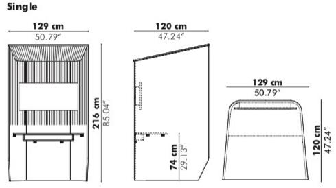 BuzziSpace Акустическая телефонная будка из ткани sun-id-1482420 - Вид №5