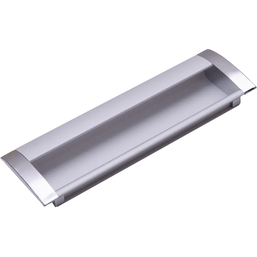 Мебельная ручка врезная матовый хром 128 мм Jet STLM-2107752