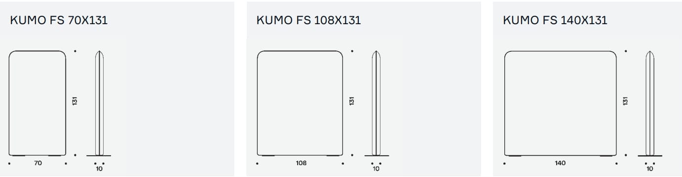 Звукопоглощающая офисная перегородка отдельно стоящая ткань IBEBI Kumo ARCH-00091240 - Вид №4