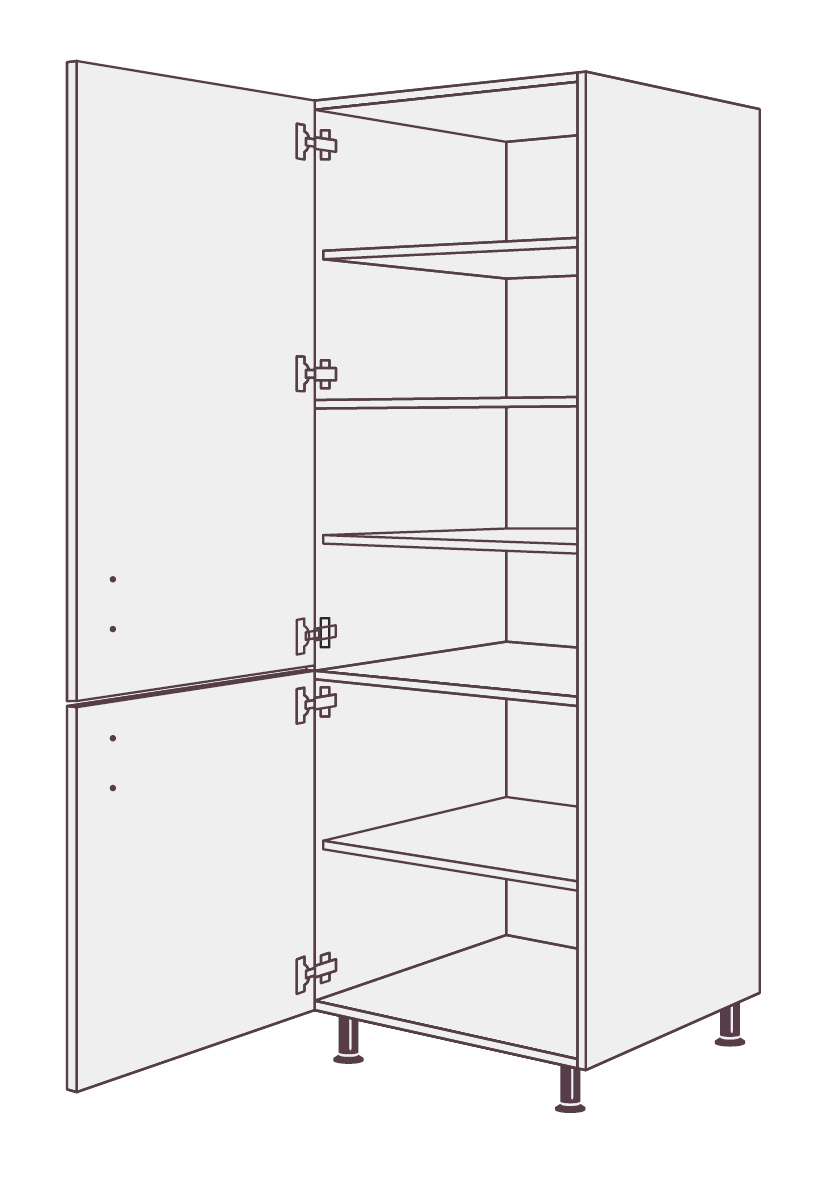 Кухонный шкаф пенал  EP2D SIDAK SIST2963-6484