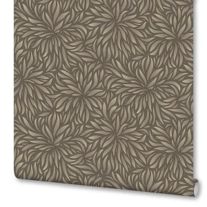 Обои флизелиновые Euro Decor Grace коричневые 1.06 м 3446-6 81961358 STLM-2099870