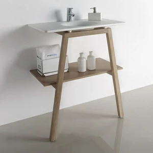 КОНСОЛЬ НАПОЛЬНАЯ ИЗ ДУБА С РАКОВИНОЙ BALTIC