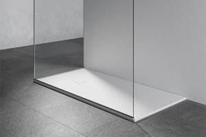 ED-ST04 Edone поддон для душа Ena ENA со стальным сливом квадратного сечения в стандартной комплектации, опционально квадратный слив того же цвета.