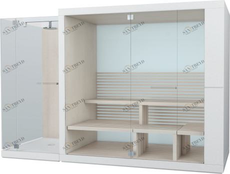 750613002011001 Inipi Сауна Inipi Ama, отдельно стоящая
Исполнение: американский орех (нат.шпон) Белый глянцевый декор Duravit 