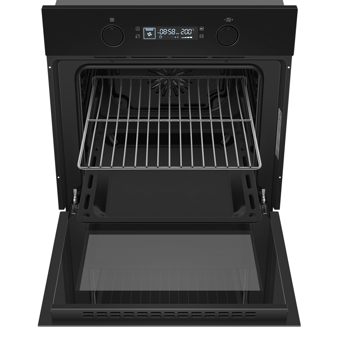 9100951 Электрический духовой шкаф HOMSair OEM606BK2 черный STDN-0068462 - Вид №3