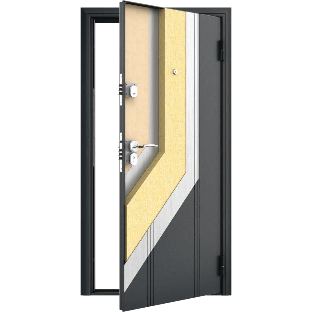 Дверь входная металлическая Оптим 88x205 см правая цвет белая графика DOORHAN STLM-2146472 - Вид №6