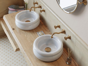 Керамическая круглая раковина