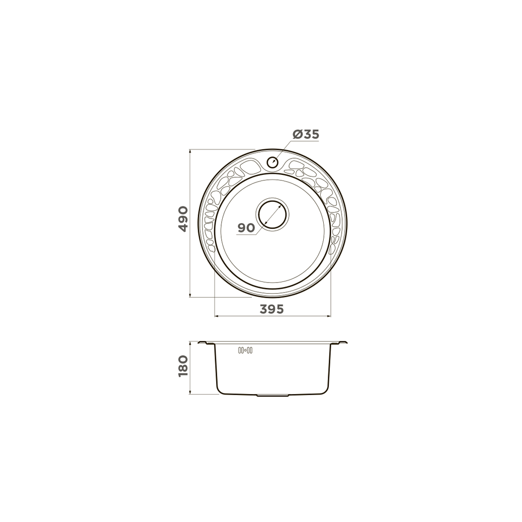 Кухонная мойка Tovada 49 IN OMOIKIRI 4993006 - Вид №3